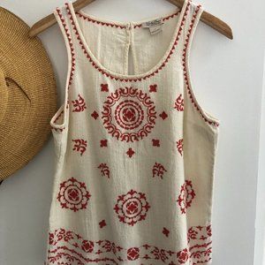 Lucky Brand Embroidered Tank